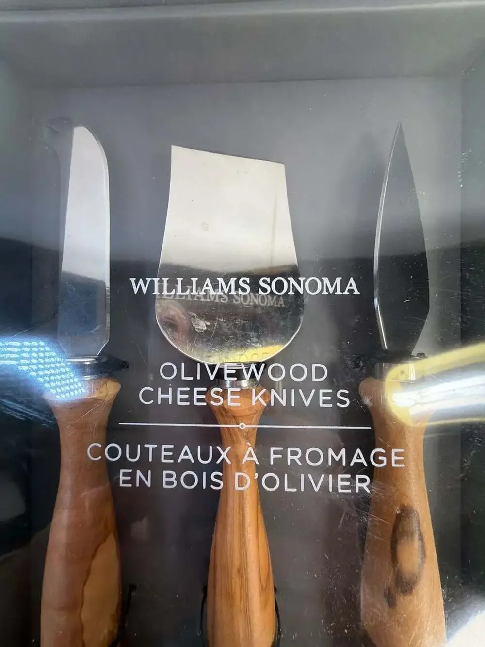 Williams Sonoma Olivewood Cheese Knives, 3-Piece Set